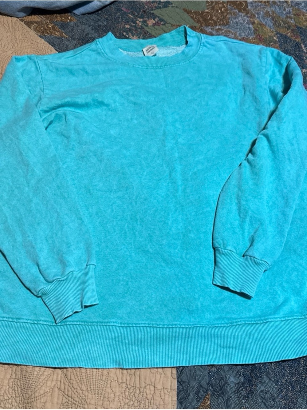 Women’s Aqua Crewneck Sweatshirt by